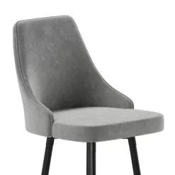 Flash Furniture Commercial Gray LeatherSoft Counter Height Stools With Chrome Accents - 2 Pack -Home Style Deals Store GUEST da39b418 2d37 4bf5 8e55 180cda64107d