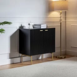 Knossos 30" Tall 2-Door Accent Storage Cabinet With Metal Legs | KARAT HOME -Home Style Deals Store GUEST daf277fd 9c51 4eeb a1ac ba24f6e5a255