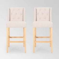 Set Of 2 Lansglen Button Tufted Wingback Barstools - Christopher Knight Home 15 Set Of 2 Lansglen Button Tufted Wingback Barstools - Christopher Knight Home -Home Style Deals Store GUEST db28c490 94a8 4518 bf96 a2d9a1620196