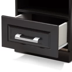 Odelia Modern And Contemporary Finished 1 Drawer Nightstand Dark Brown - Baxton Studio -Home Style Deals Store GUEST dbd9b894 72c4 4e70 a925 e6c016311ca4