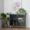 Industrial Metal Cabinet Black - Olivia & May