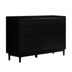 Mid-Century Modern Solid Wood 9 Drawer Horizontal Dresser - Saracina Home -Home Style Deals Store GUEST ddb1864a 3a6e 4bd0 9f63 d79d733a83e3