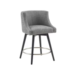 Powell Swivel Counter Height Barstool Gray -Home Style Deals Store GUEST de6f8004 22b6 46d6 9404 a87ee462f619