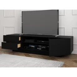 Galleri TV Stand For TVs Up To 80" Black - Nexera