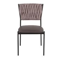 Set Of 2 Braided Tania Faux Leather/Polyester Dining Chairs - LumiSource 12 Set Of 2 Braided Tania Faux Leather/Polyester Dining Chairs - LumiSource -Home Style Deals Store GUEST deaa6900 d9d2 466b b1e1 71249ffe5220