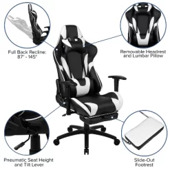 Flash Furniture Gaming Desk And Footrest Reclining Gaming Chair Set With Cup Holder, Headphone Hook, And Monitor/Smartphone Stand -Home Style Deals Store GUEST dedabf6f eb6c 45e4 89f6 b536f0e87407