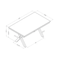 6pc Arga Solid Wood Dining Set Gray/Antique White - HOMES: Inside + Out -Home Style Deals Store GUEST df36bb97 1ccd 4030 ab62 da600810a989
