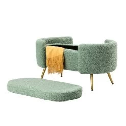 Alina Storage Bench With Metal Legs For Bedroom | ARTFUL LIVING DESIGN -Home Style Deals Store GUEST df60f987 5f42 4456 9e76 4d7c294d295d