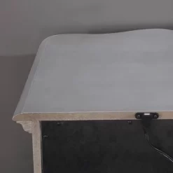 3pc Queen Bentlee Bedroom Set With 2 Nightstands Silver/Warm Gray - HOMES: Inside + Out -Home Style Deals Store GUEST dfe6e80d 11c4 41f8 9c8b fe4bb39ddef9