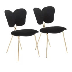 Set Of 2 Madeline Contemporary And Glam Chairs - LumiSource -Home Style Deals Store GUEST e06a22fe 7f8e 4f3f 9750 3fa85c7481c5