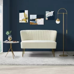 Ainhoa 45" Contemporary Solid And Manufactured Wooden Frame Loveseat | ARTFUL LIVING DESIGN -Home Style Deals Store GUEST e0e72e5f 93ca 4eef b9c9 f73c18e49153