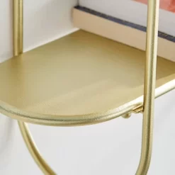 20" 2 Tier Warm Metal Hanging Bracket Wall Mounted Shelf Gold - Danya B. -Home Style Deals Store GUEST e0f1be5a f324 4c9e b4e1 7631f7d93ee5