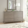 Somerset 6 Drawer Dresser In Gray - Bush Furniture