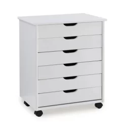 Cary 6 Drawer Wide Roll Cart - Linon 34 Cary 6 Drawer Wide Roll Cart - Linon -Home Style Deals Store GUEST e43caed8 d2f2 41f3 a765 b2f7bd262a36