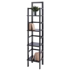 Aiden Narrow Bakers Rack Coffee - Winsome Wood -Home Style Deals Store GUEST e458b0f0 f537 43d5 800d 979303d1fea6