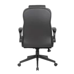 Executive High Back Leatherplus Flip Armchair Black - Boss Office Products -Home Style Deals Store GUEST e58366ea 0413 45ab bc8a a171e3618417