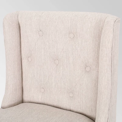 Set Of 2 Lansglen Button Tufted Wingback Barstools - Christopher Knight Home 5 Set Of 2 Lansglen Button Tufted Wingback Barstools - Christopher Knight Home - Image 5