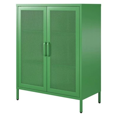 Channing 2 Door Accent Cabinet Mesh Metal Locker - Novogratz 7 Channing 2 Door Accent Cabinet Mesh Metal Locker - Novogratz - Image 7