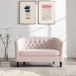 Prospect Performance Velvet Loveseat Pink - Modway -Home Style Deals Store GUEST e6768a6b a600 493c 9266 35696071cd1b