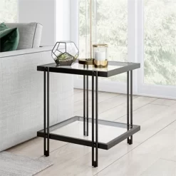 Metal Side Table In Black - Henn&Hart -Home Style Deals Store GUEST e6d7e7d3 0360 4fe8 b487 280af0d36b8c