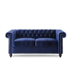Brinkhaven Modern Glam Tufted Velvet Loveseat With Nailhead Trim - Christopher Knight Home 19 Brinkhaven Modern Glam Tufted Velvet Loveseat With Nailhead Trim - Christopher Knight Home -Home Style Deals Store GUEST e6dbdeaf b34f 4bb9 8c55 a2bef1478ebe