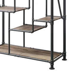 75" Brantley Bookshelf Antique Oak/Sandy Gray - Acme Furniture -Home Style Deals Store GUEST e73f916e a41d 4149 8e20 ac1a1c755a7e