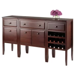 Orleans Modular Buffet With Drawer And Cabinet Wood/Dark Cappuccino - Winsome -Home Style Deals Store GUEST e8007e38 b001 455b b0d9 1cbefbb9806a