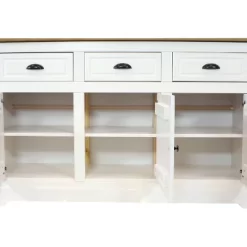 Sunnydaze Decor Sunnydaze Sideboard With 3 Drawers And 3 Doors - Solid Pine Construction - White - 32" 18 Sunnydaze Decor Sunnydaze Sideboard With 3 Drawers And 3 Doors - Solid Pine Construction - White - 32" -Home Style Deals Store GUEST e80dc0a5 f840 4650 b1ba bde58ed0ce92