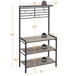 Yaheetech 4-Tier Kitchen Storage Rack With High Display Shelf 8 Yaheetech 4-Tier Kitchen Storage Rack With High Display Shelf -Home Style Deals Store GUEST e957dbd1 88ac 403c bf0a 6ba017e41f54