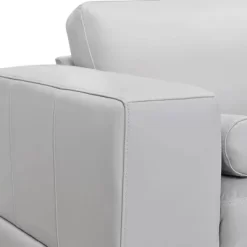 Wynne Genuine Leather Sofa Dove Gray - Armen Living -Home Style Deals Store GUEST ea575f85 ad6b 44b3 8577 4a173ef937ff