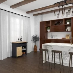 Industrial Rolling Cart Black - Olivia & May -Home Style Deals Store GUEST ec5f933b 7745 4ca7 83ab bbdb14d6a71f