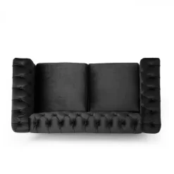 Brinkhaven Modern Glam Tufted Velvet Loveseat With Nailhead Trim - Christopher Knight Home 13 Brinkhaven Modern Glam Tufted Velvet Loveseat With Nailhead Trim - Christopher Knight Home -Home Style Deals Store GUEST eca0083e 5ef9 4c65 8bae c89aa70087b7