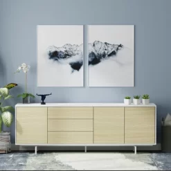 Glenwillow Home Atlas 78" X 28" Highboy Modern TV Stand Cabinet And Sideboard -Home Style Deals Store GUEST ee18483b fd32 4f99 a3dd 4a559bde34d1