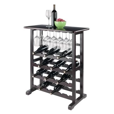 Vinny Wine Rack Espresso Dark Espresso - Winsome 5 Vinny Wine Rack Espresso Dark Espresso - Winsome - Image 5