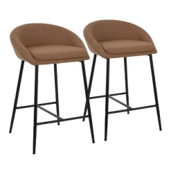 Set Of 2 26" Matisse Glam Counter Height Barstools - LumiSource -Home Style Deals Store GUEST ee553bd5 8af8 4ac6 96ec 390818af0369