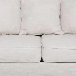 Fairburn Contemporary Pillow Back 3 Seater Sofa Beige/Espresso - Christopher Knight Home -Home Style Deals Store GUEST eefe484b b2a4 4c98 ba14 c9231fcd0d93