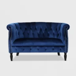 Milani Scroll Arm Loveseat - Christopher Knight Home -Home Style Deals Store GUEST ef09ed37 a1a5 40d9 b6c7 c7de076c545a