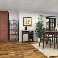 Industrial Rolling Cart Black - Olivia & May -Home Style Deals Store GUEST ef6506a7 2b8c 44a8 97f0 67eeca1bec70