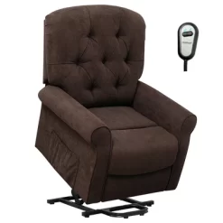 Costway Power Lift Recliner Chair Sofa For Elderly W/ Side Pocket & Remote Control BlackBrown -Home Style Deals Store GUEST ef7a17b1 c9c3 494b a919 e0ab91c80e48