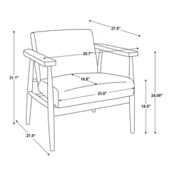 Upholstered Natural Wood Accent Chair - Hearth & Hand™ With Magnolia -Home Style Deals Store GUEST efd29593 c505 45ce 8b88 af9ffc1f09ea