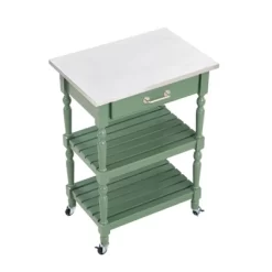 Carolina Kitchen Cart With Stainless Steel Top Green - Boraam -Home Style Deals Store GUEST f0a700ef b9cc 4e33 b7b8 dedddd005809