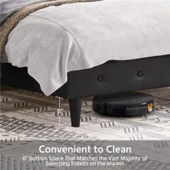 Yaheetech Classic Faux Leather Upholstered Bed Frame Platform Bed -Home Style Deals Store GUEST f0b227fc b8a0 4081 aeb7 3c31abecb43f