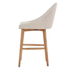 Set Of 2 24" Conrad Natural Danish Modern Counter Chair - Inspire Q -Home Style Deals Store GUEST f0b97184 b0aa 4580 a521 8c6d1273e633