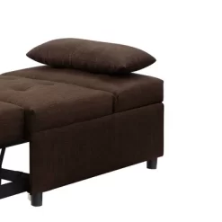 28" Hidalgo Sofa Brown Fabric - Acme Furniture -Home Style Deals Store GUEST f0e695bc e346 4f75 bc94 1ae8c64569d9