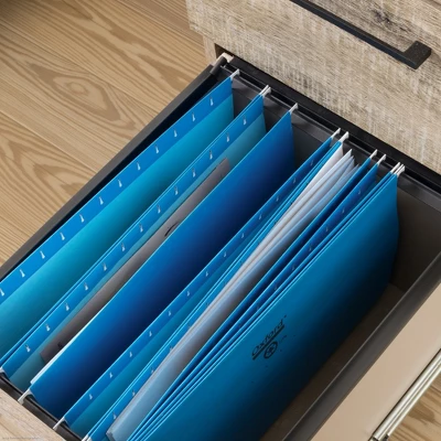 Munich 2 - Drawer Mobile File Cabinet - Weathered Oak - South Shore 5 Munich 2 - Drawer Mobile File Cabinet - Weathered Oak - South Shore - Image 5