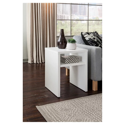 Storage Furniture End Table - White - ClosetMaid 1 Storage Furniture End Table - White - ClosetMaid