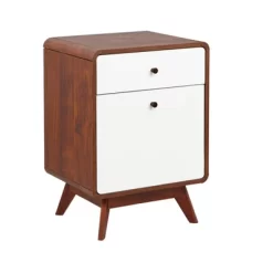 Cassie 2 Drawer File Cabinet White/Walnut - Buylateral -Home Style Deals Store GUEST f1b80f51 138c 45b3 8bd3 c78f65bba9be