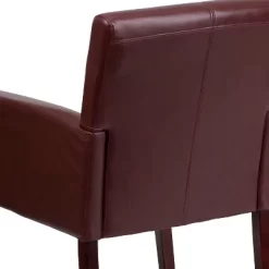 Emma And Oliver Leather Executive Side Reception Chair With Mahogany Legs -Home Style Deals Store GUEST f270a348 f824 48b7 bd06 cb9163afc127