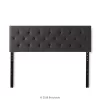 Emmie Adjustable Upholstered Headboard With Diamond Tufting - Brookside Home