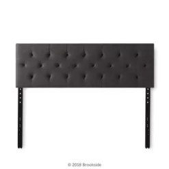 Emmie Adjustable Upholstered Headboard With Diamond Tufting - Brookside Home
